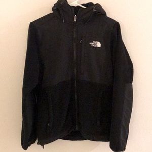 The North Face Women’s Hooded  Fleece Jacket.  Size MEDIUM.  Color BLACK